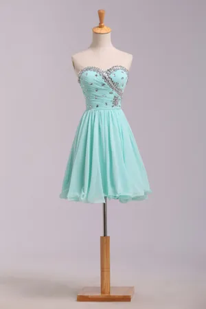 2024 Homecoming Dresses A Line Short/Mini Chiffon