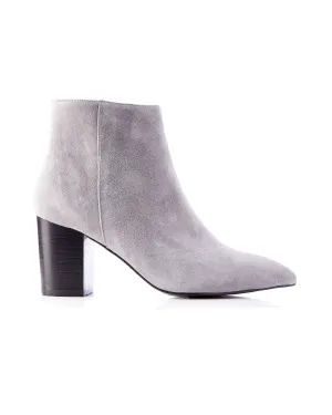 Andy Block Boot Grey Suede