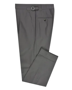 Ash Grey Cotton Twill Dress Pant