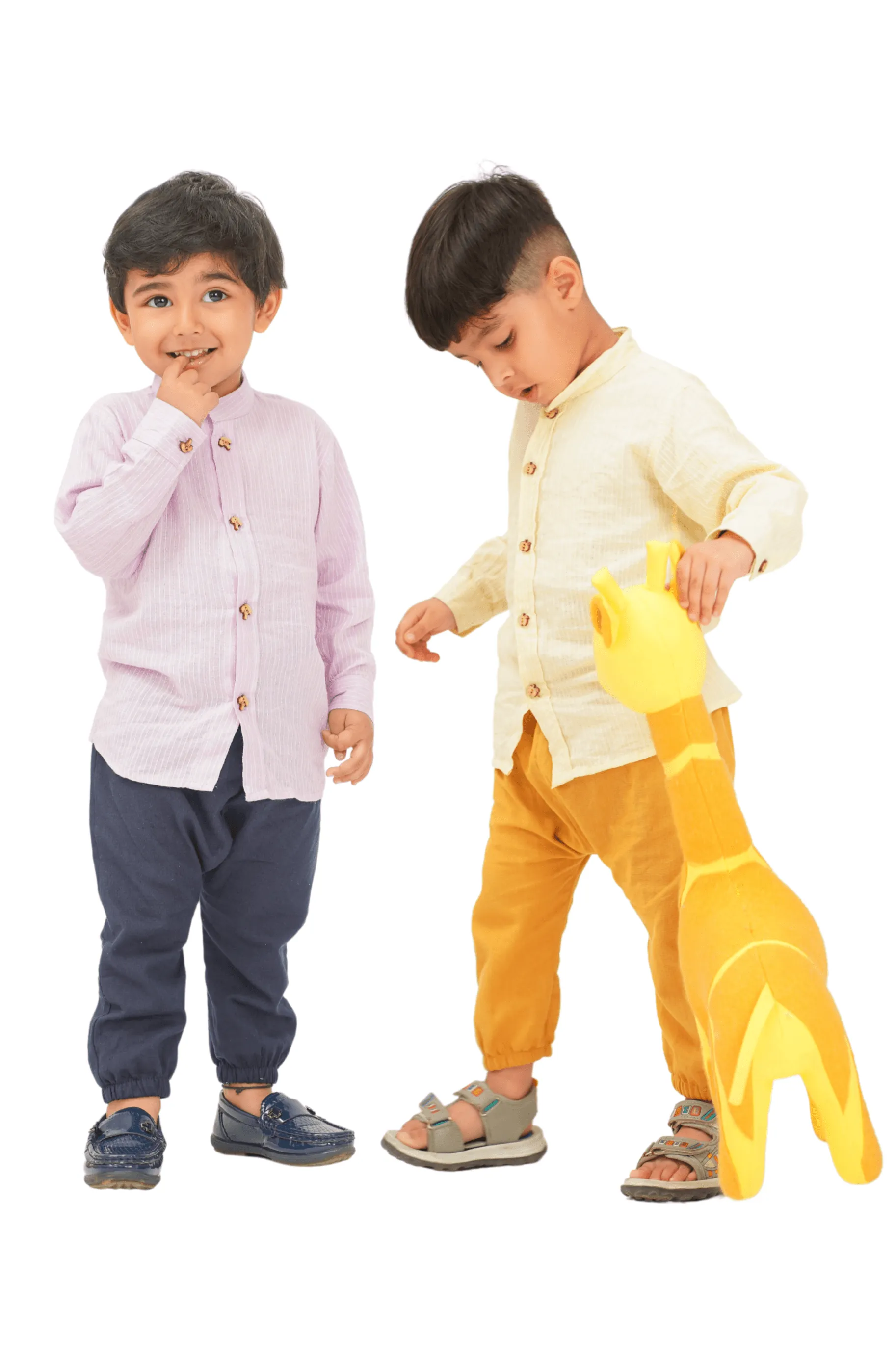 Boys Pure Cotton Katha Shirts Combo