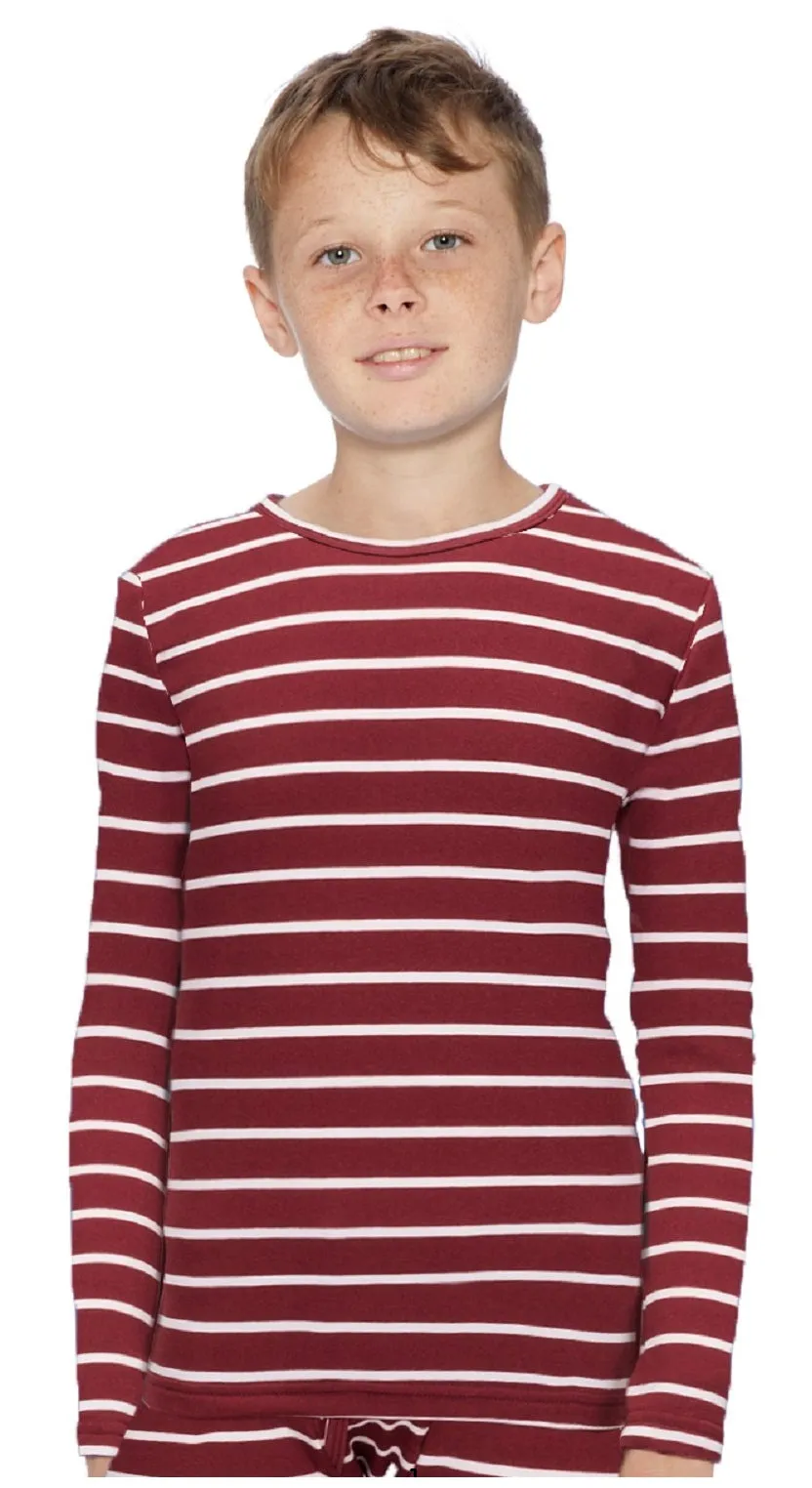 Boys Striped Thermal Top