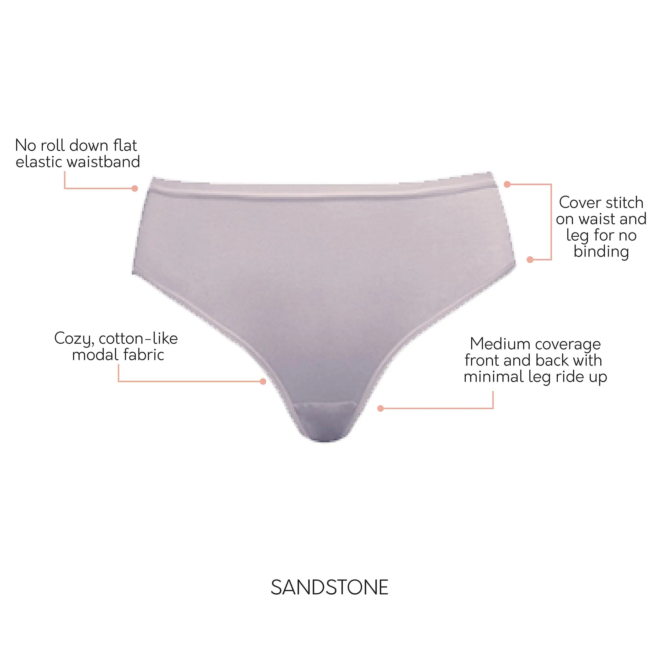 Cozy Hipster Panty - Sandstone