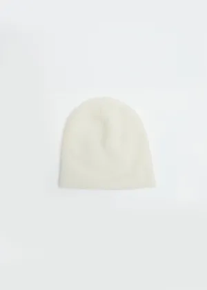 Double Crown Beanie — Raw White