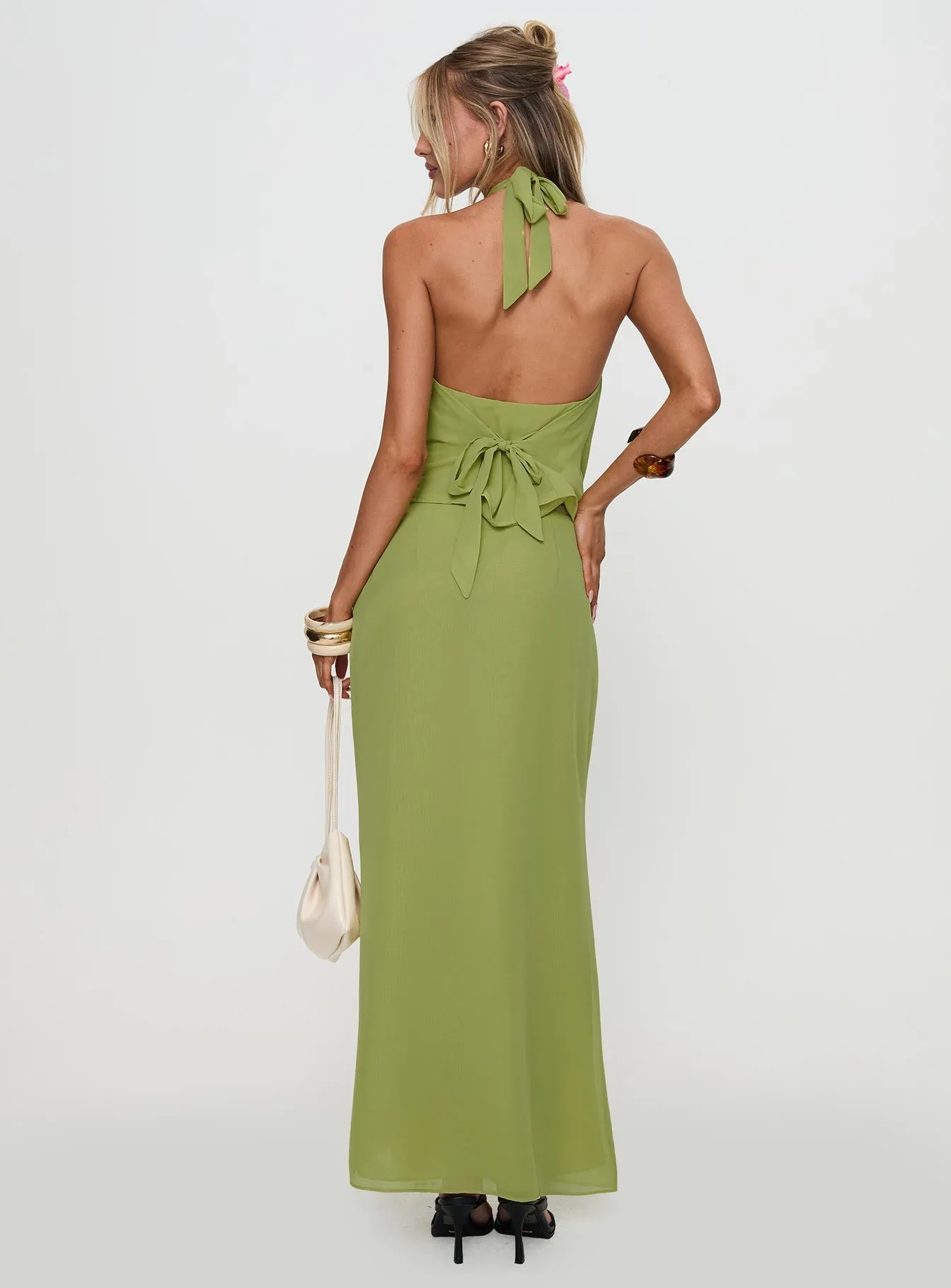 Eleganza Maxi Skirt Green