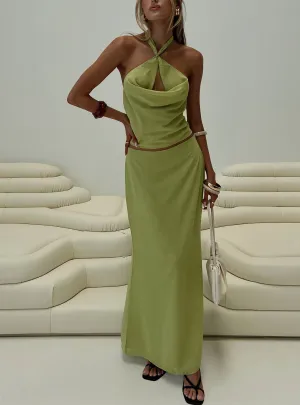 Eleganza Maxi Skirt Green