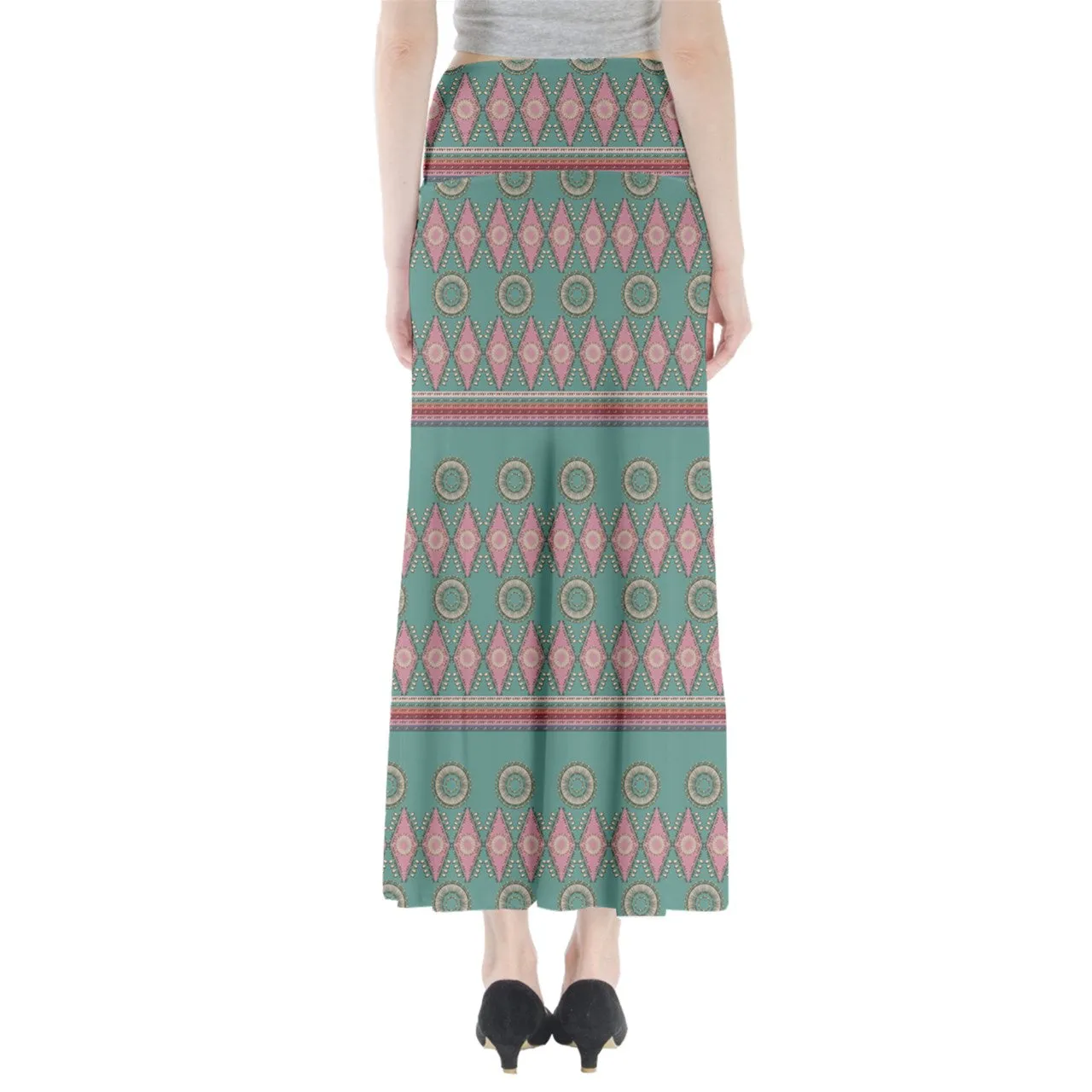 Elk Tooth Honor Sage Full Length Maxi Skirt