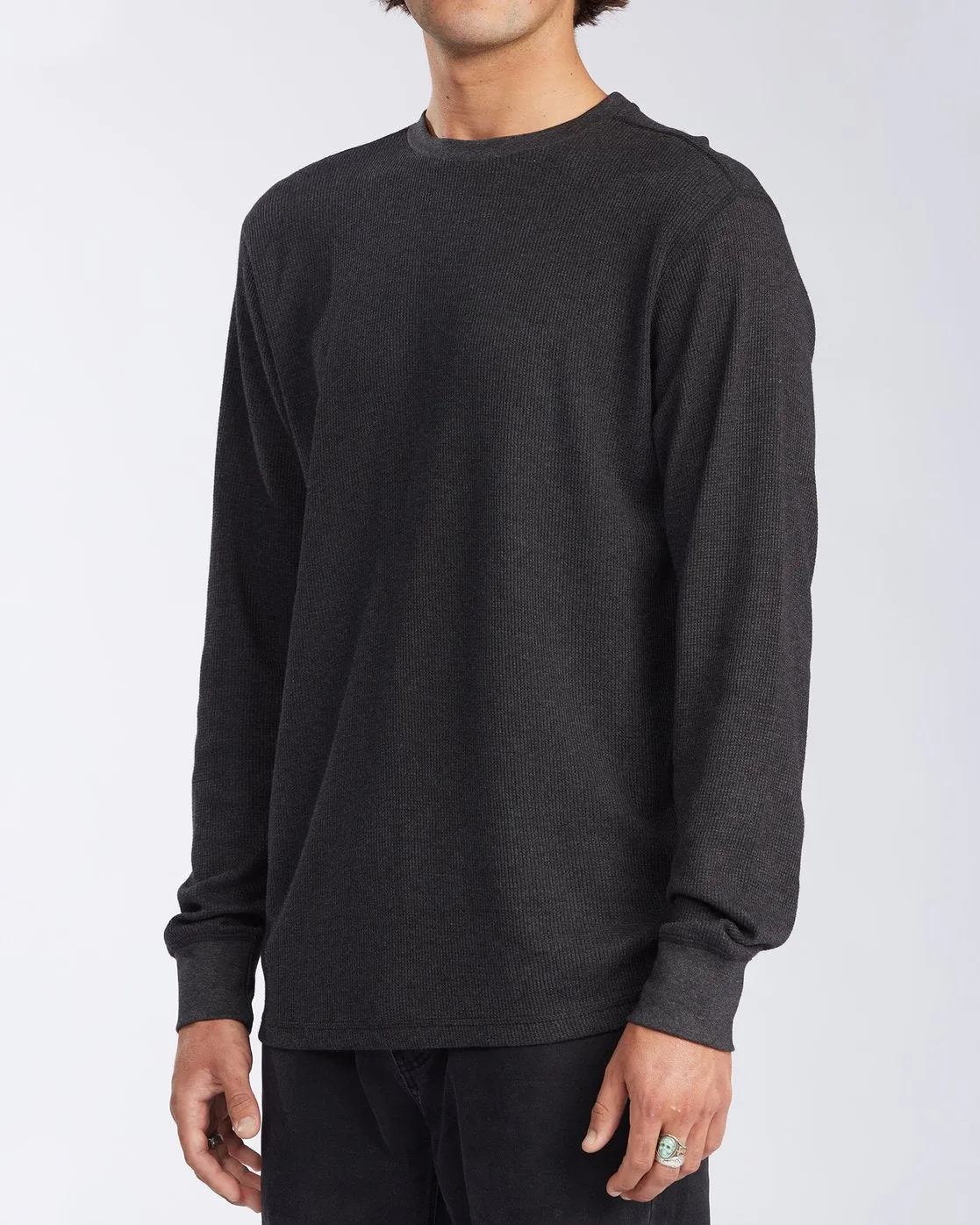 Essential Long Sleeve Thermal - Black Heather