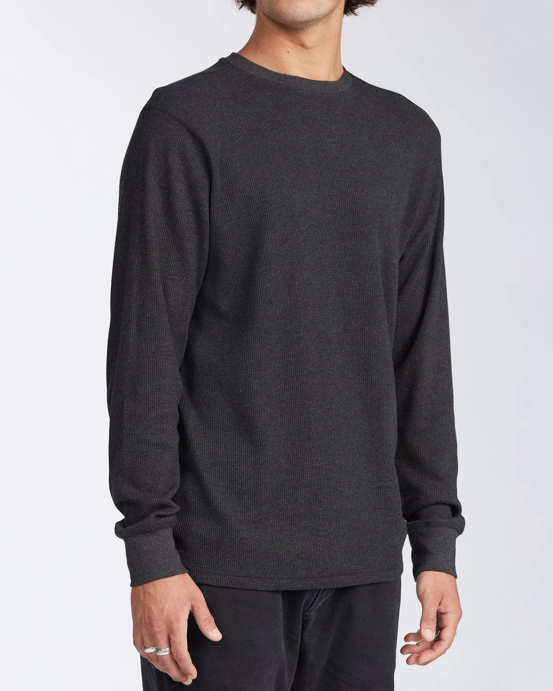 Essential Long Sleeve Thermal - Black Heather