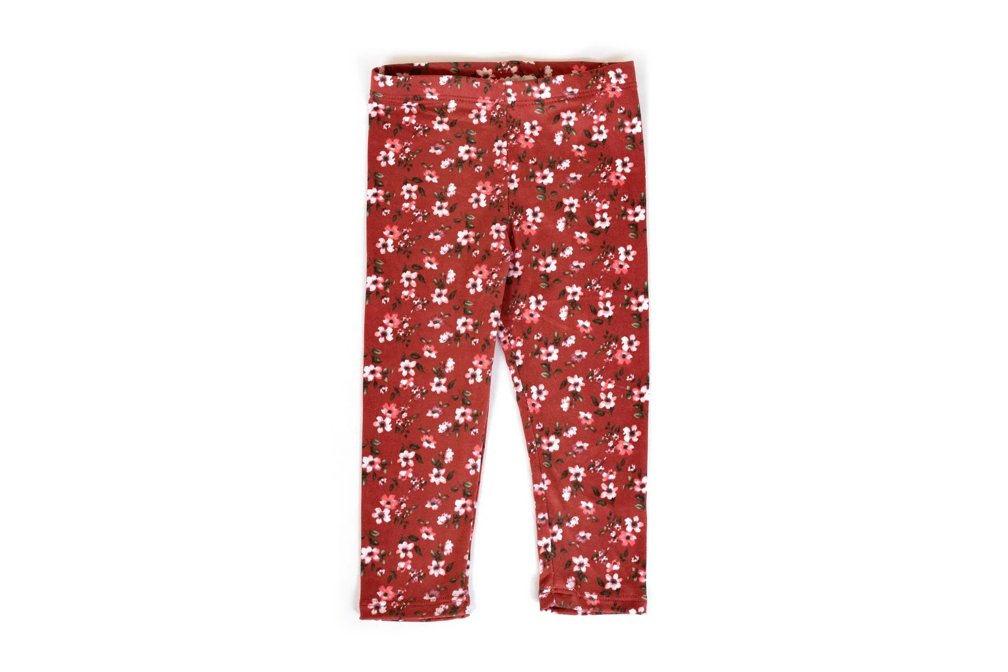 Floral Print Leggings | Raspberry