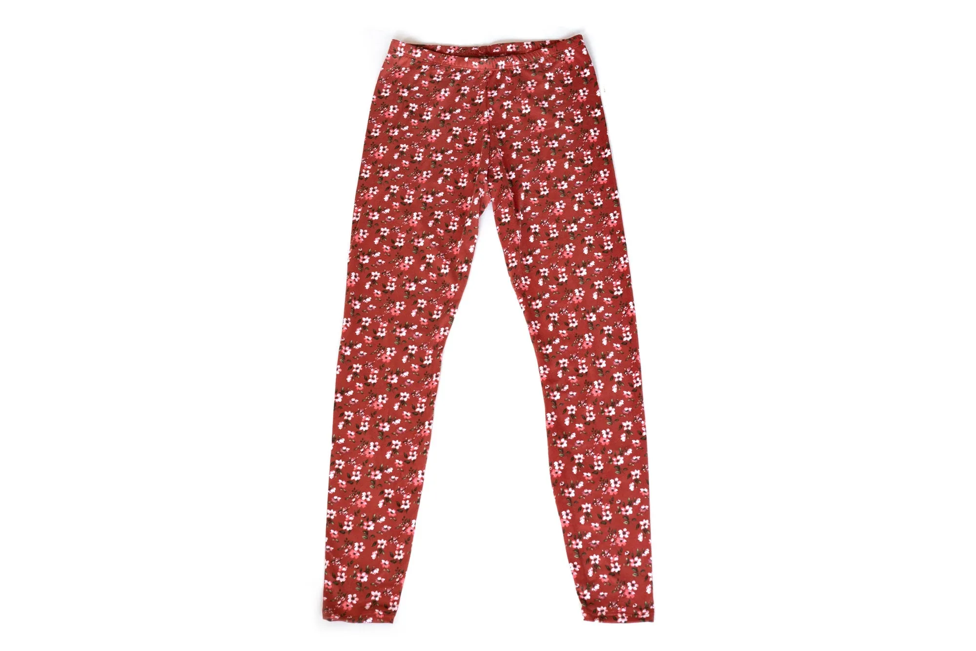 Floral Print Leggings | Raspberry