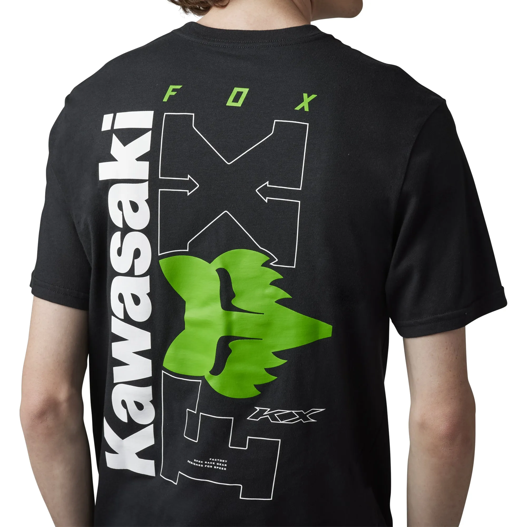 Fox Racing  Mens Kawasaki Short Sleeve Tee II T-Shirt Comfortable Cotton Black