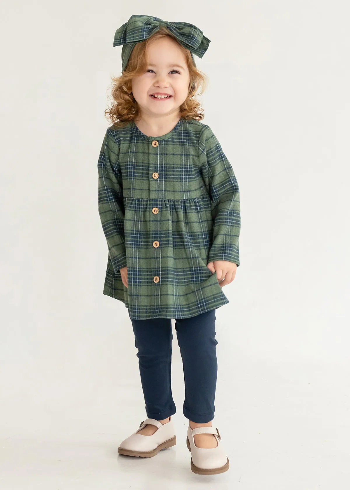 Girls L/S Cozy Creatures Dress