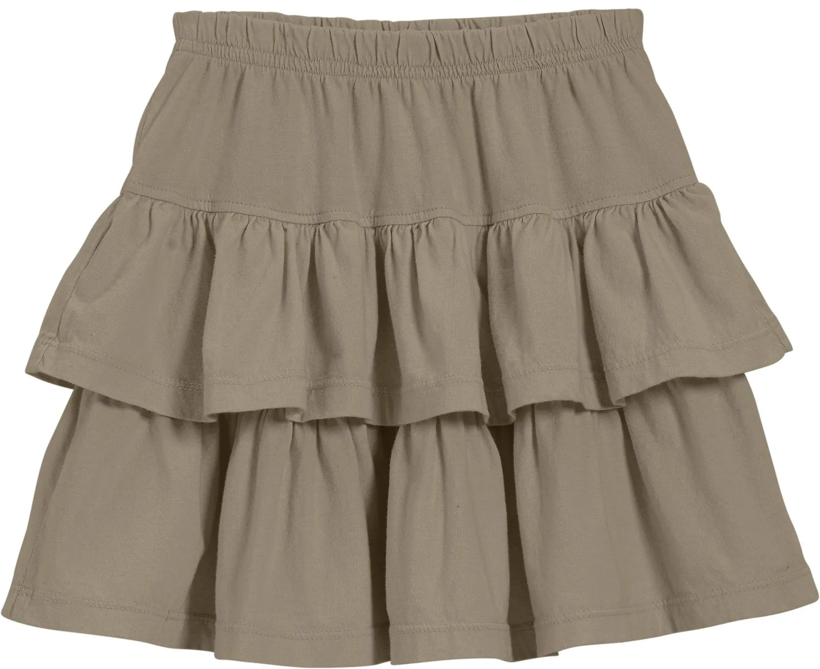 Girls Soft Cotton Jersey Tiered Skirt