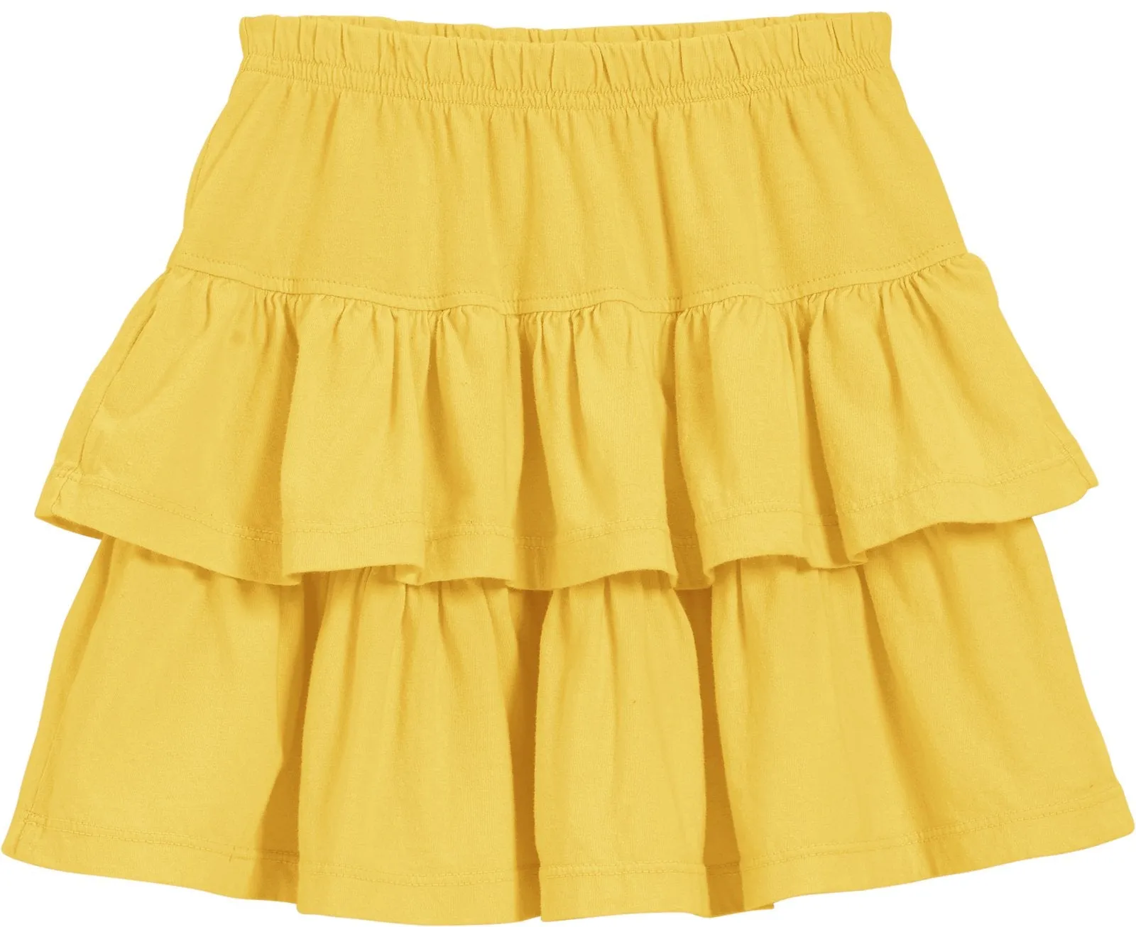 Girls Soft Cotton Jersey Tiered Skirt