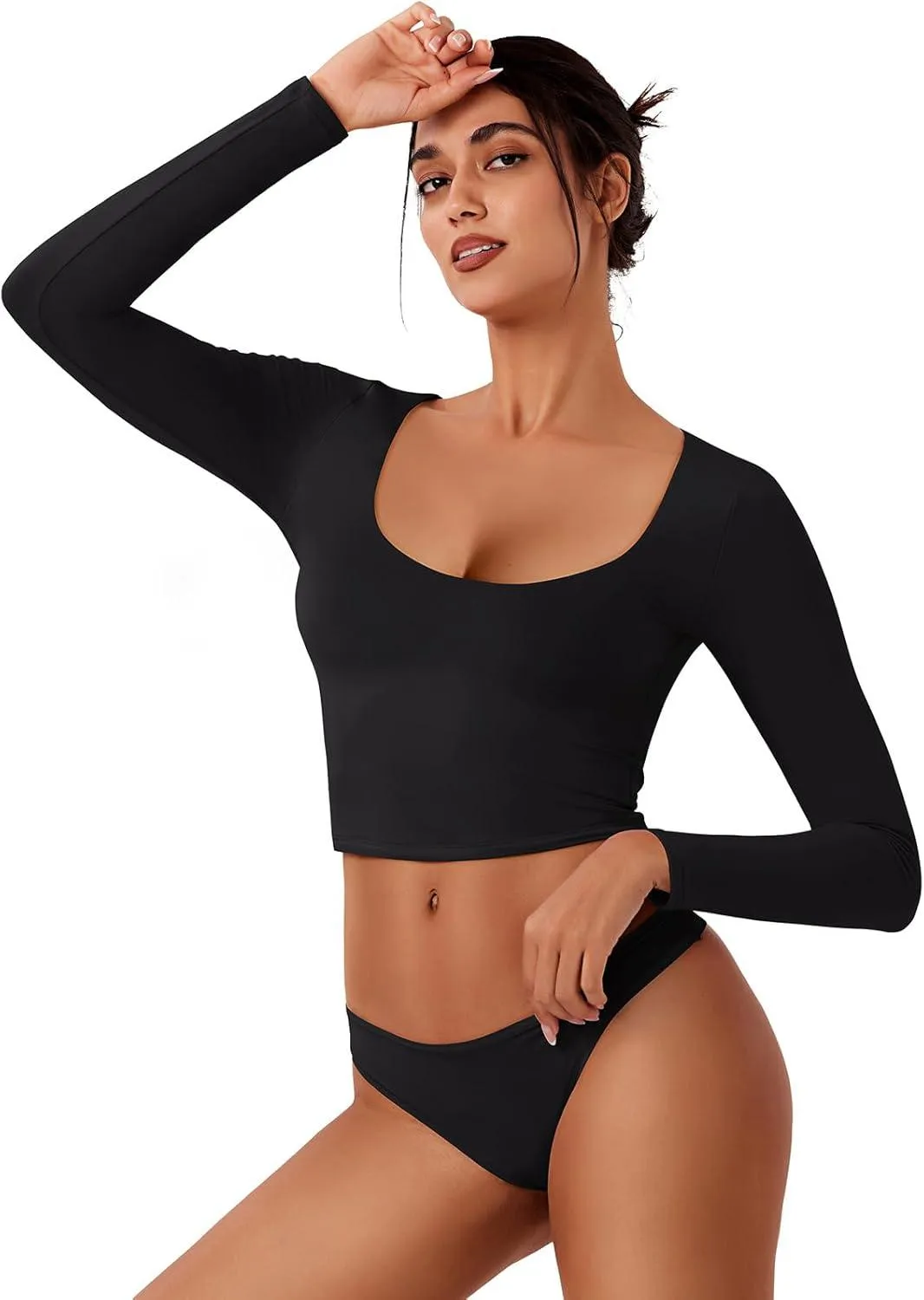 Glimmers of Harmony Scoop Neck Crop Top