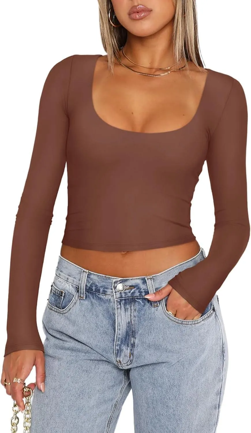 Glimmers of Harmony Scoop Neck Crop Top