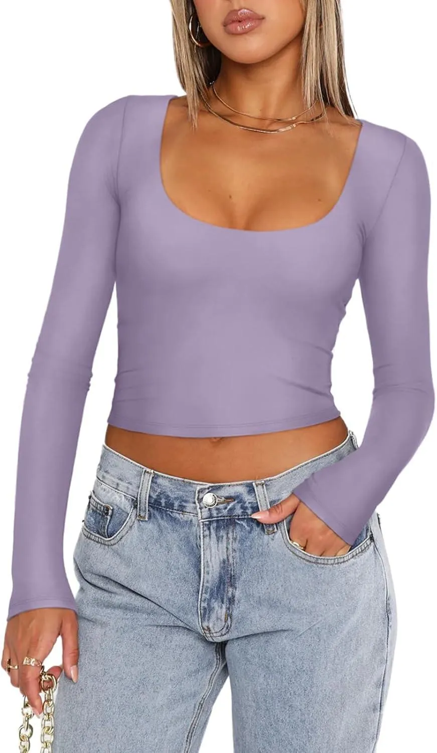 Glimmers of Harmony Scoop Neck Crop Top