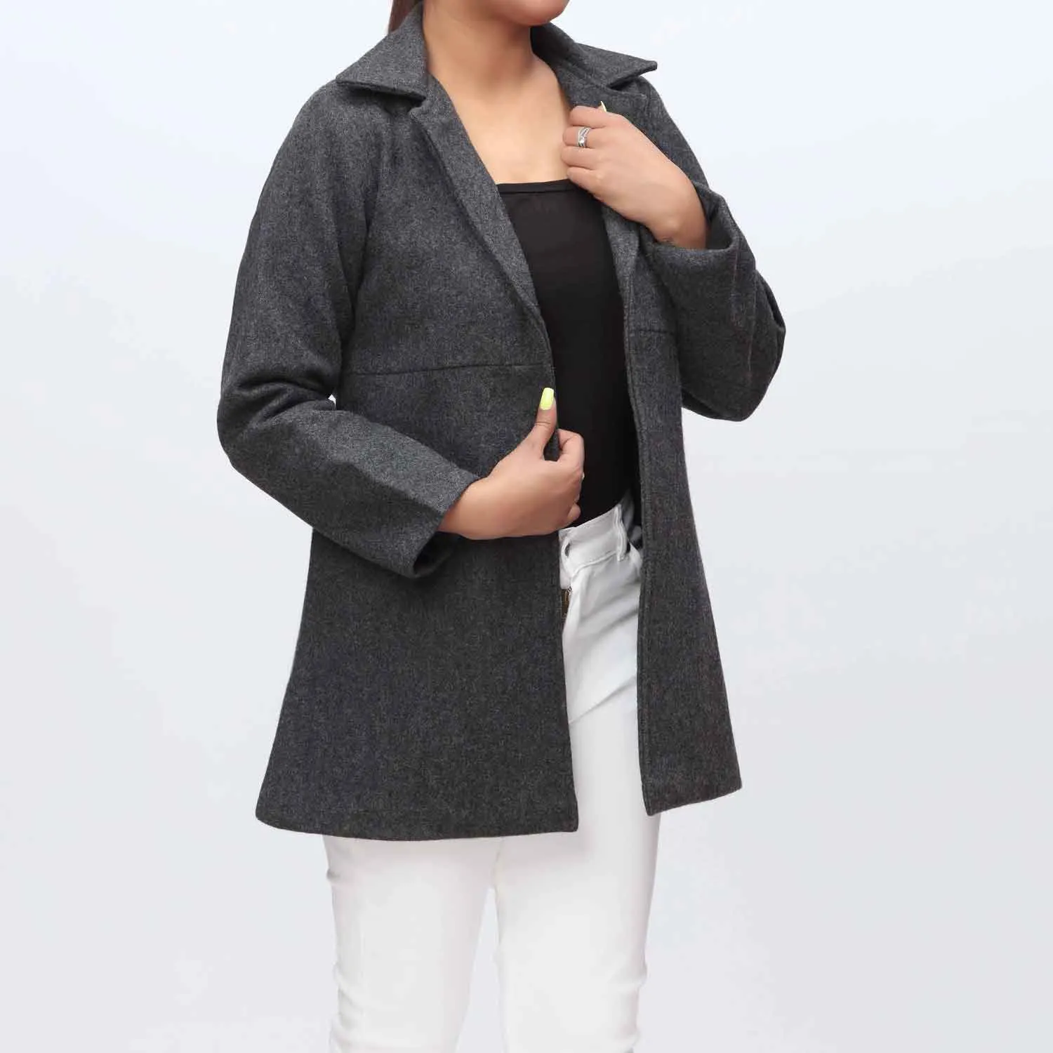 Grey Woolen Jacket PW9117