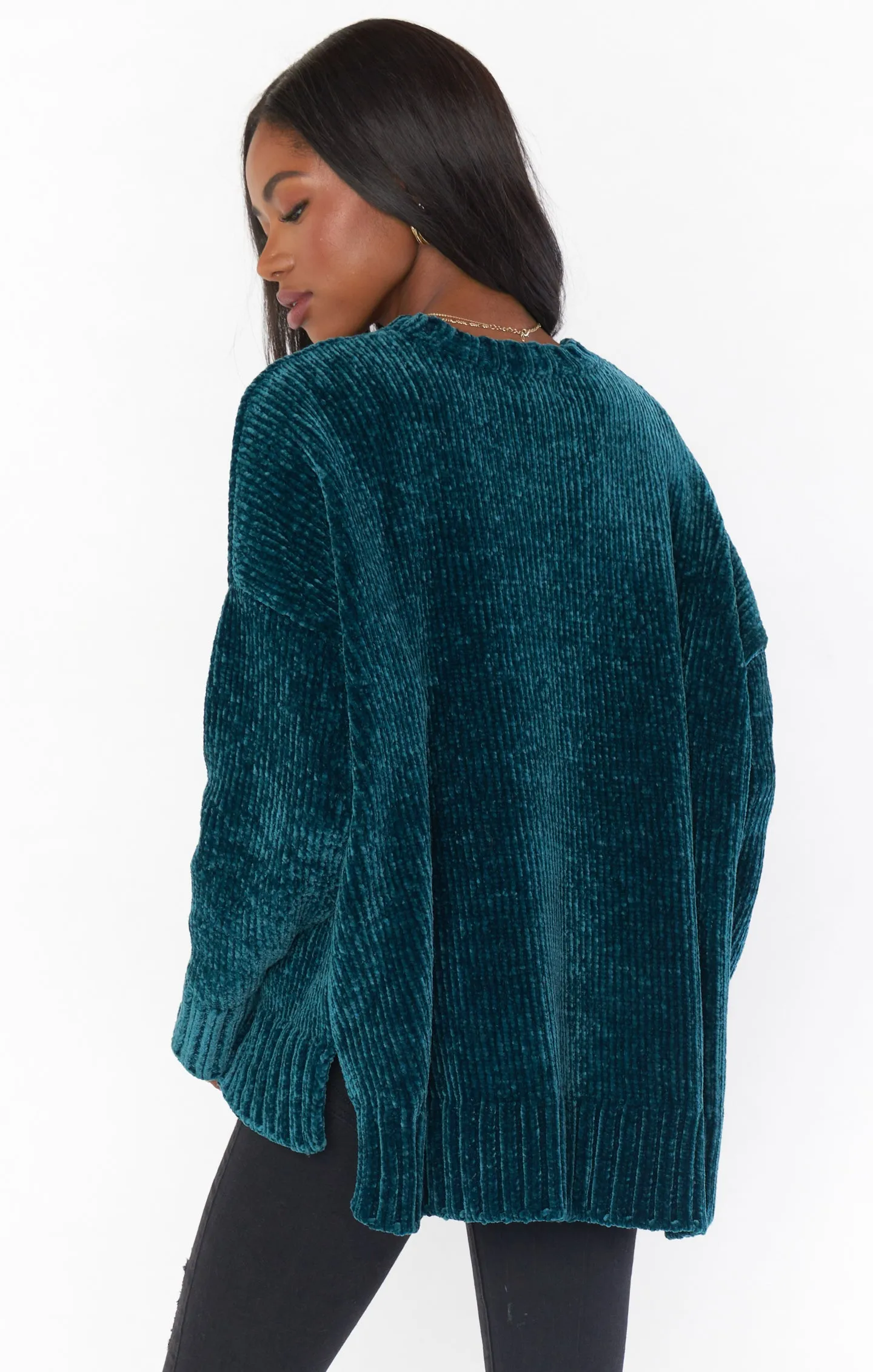 Jesse Sweater ~ Jade Chenille Knit