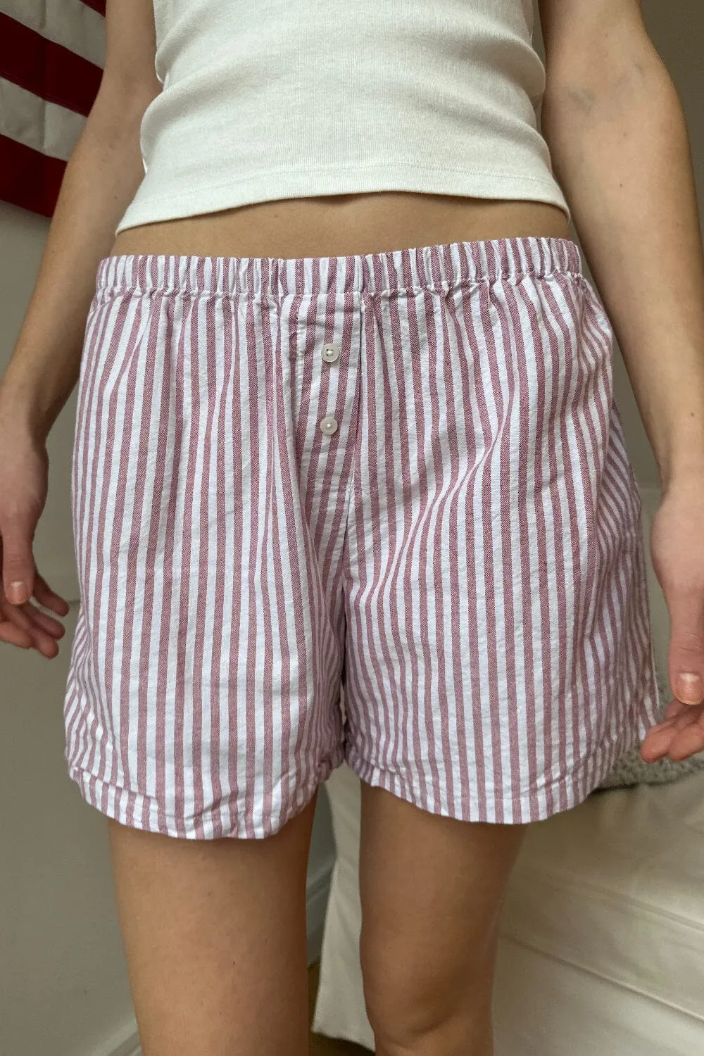 Keira Long Striped Boxer Shorts