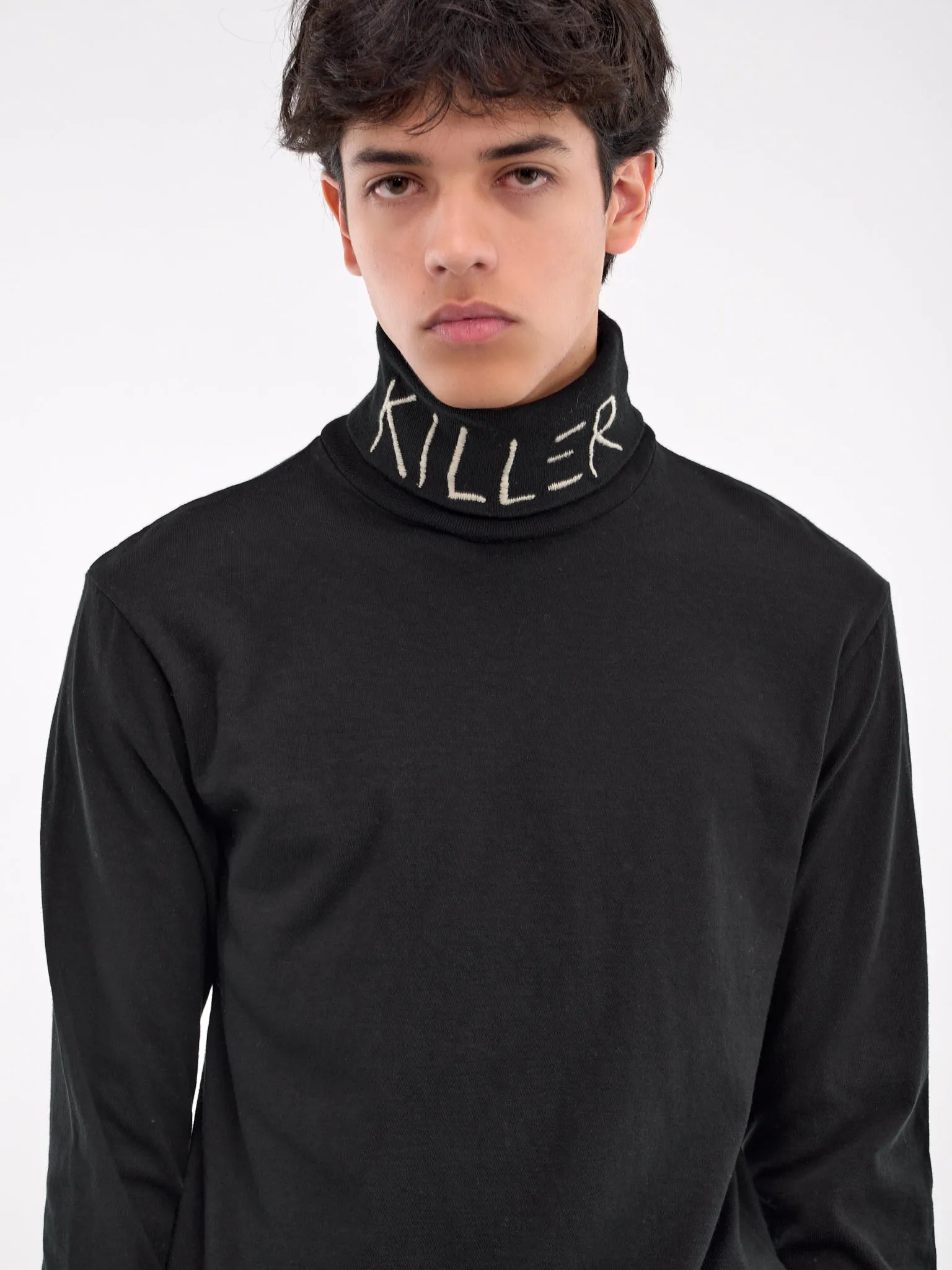 Killer Embroidered Turtleneck (K2409LC019-BLACK)