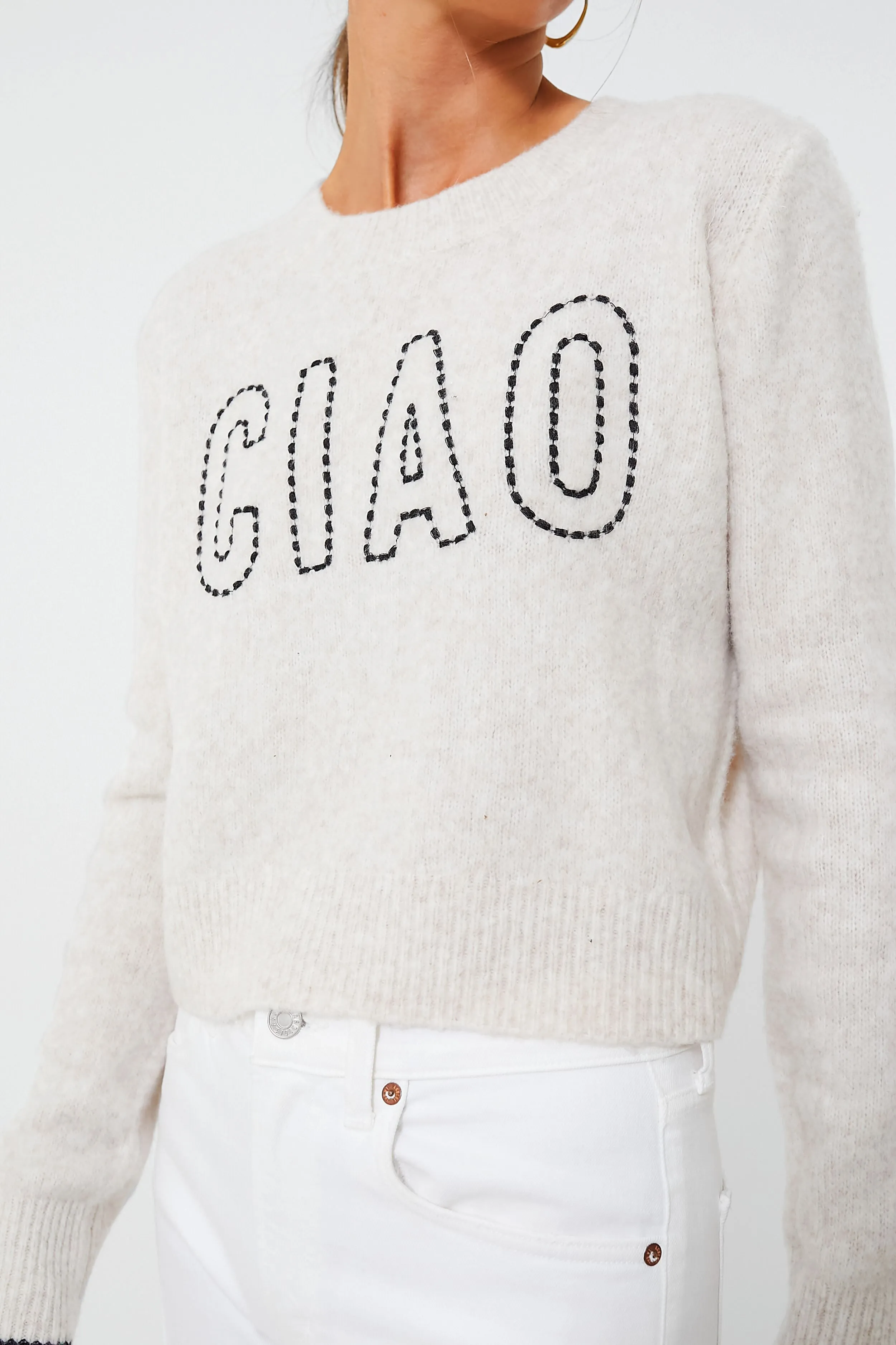 Light Oatmeal Ciao Milan Sweater