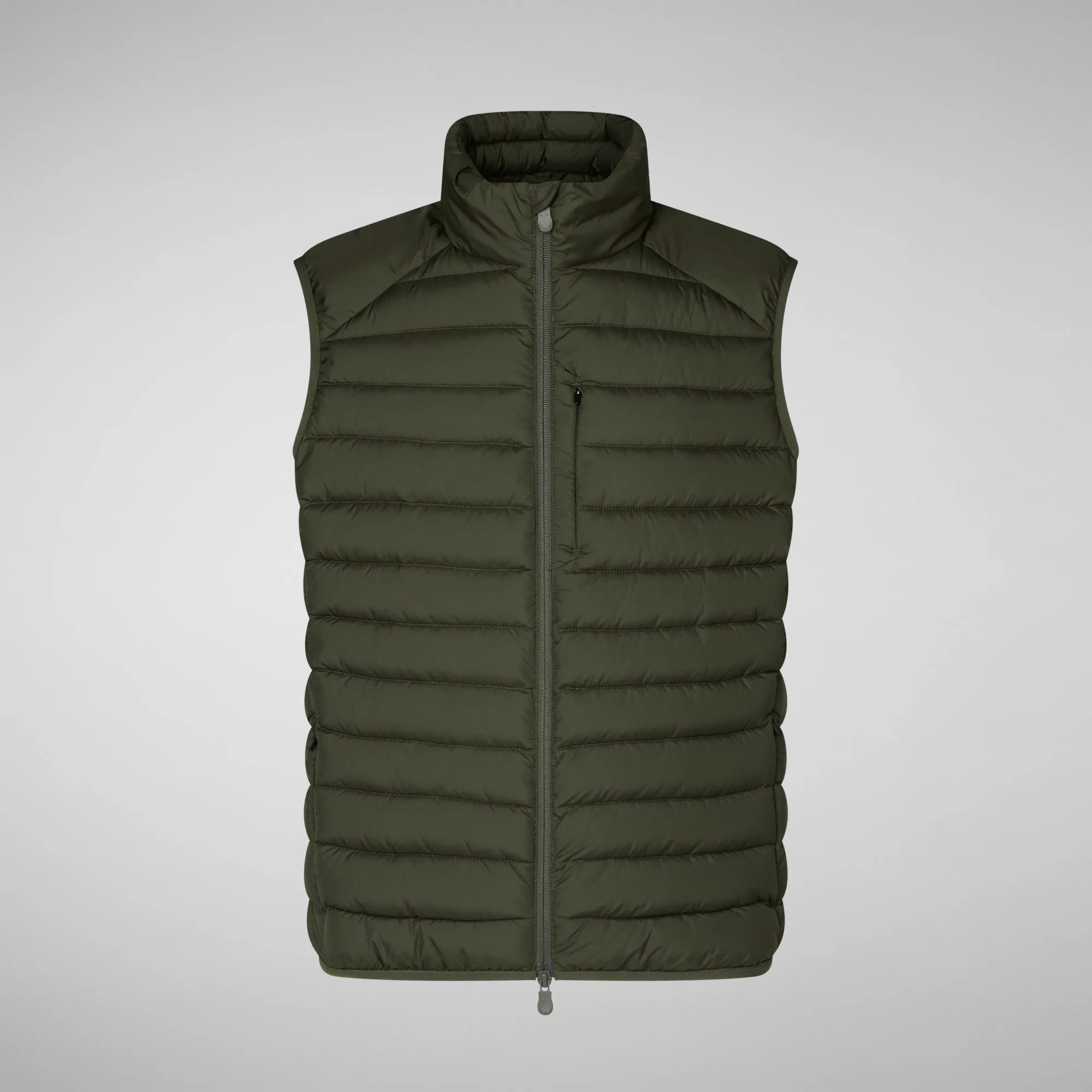 Men's Animal free Puffer Vest Rhus in Dusty Olive