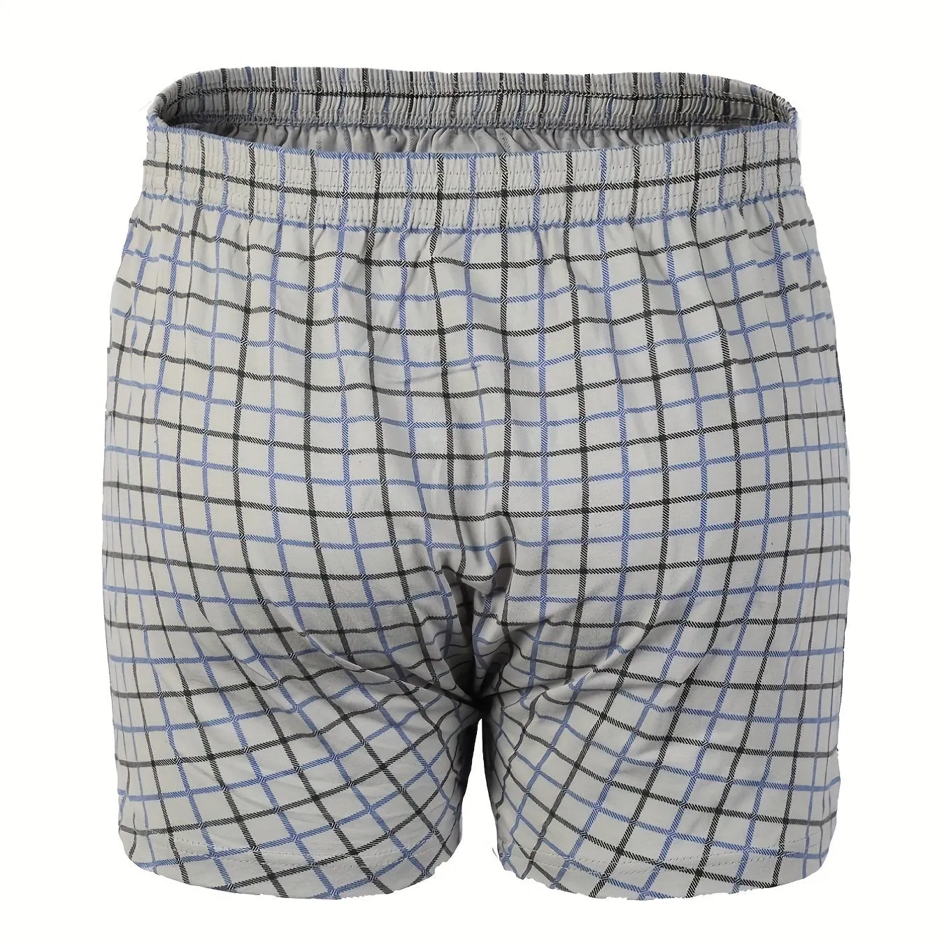 Men's cotton Comfortable Plaid Boxers Underwear