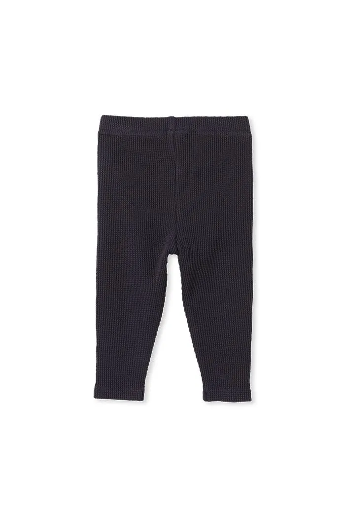 MILKY Navy Waffle Baby Pant