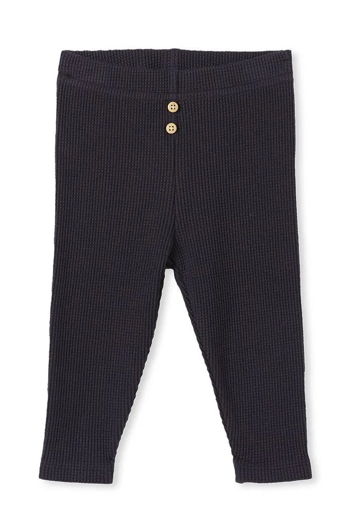 MILKY Navy Waffle Baby Pant