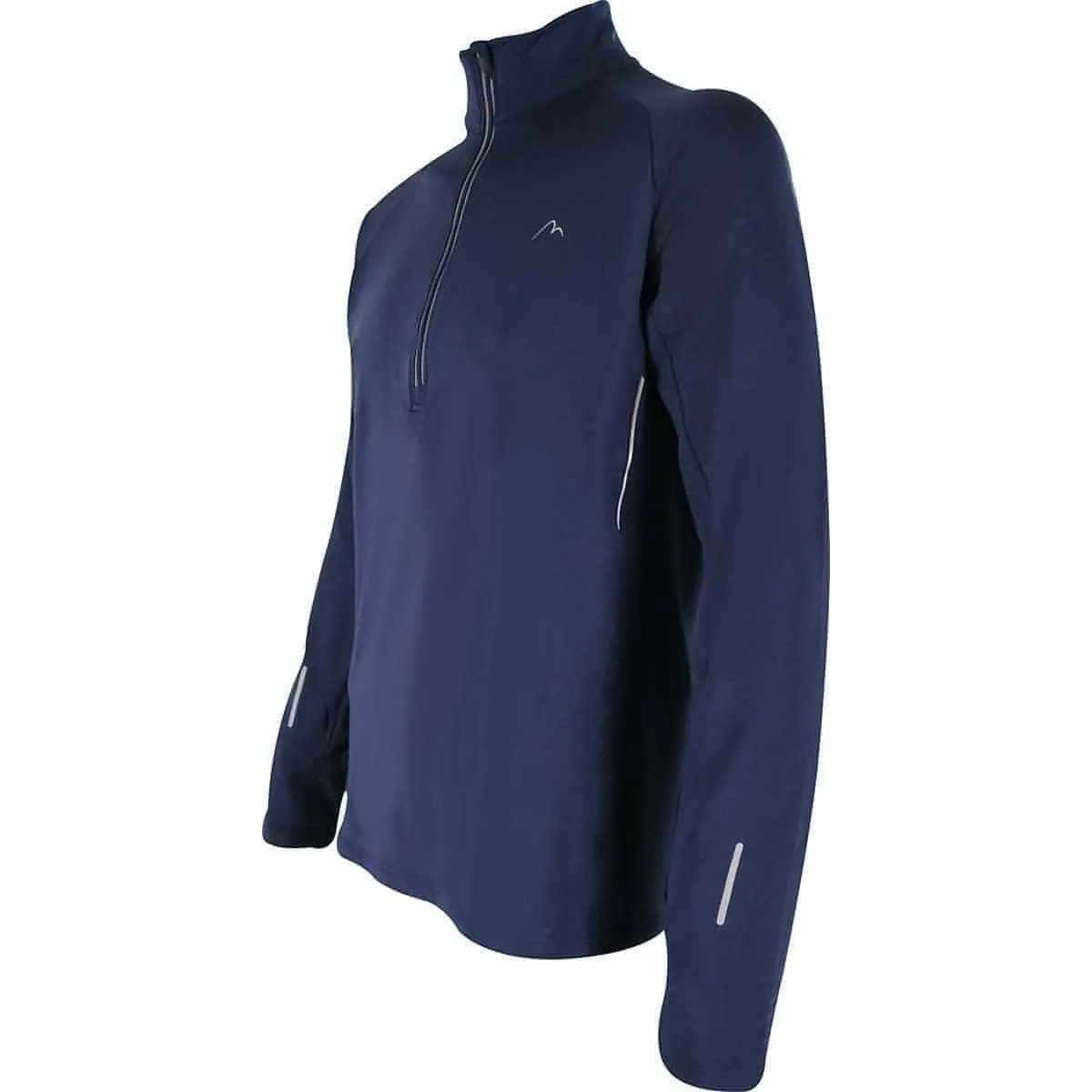 More Mile Alaska Half Zip Long Sleeve Mens Running Top - Navy