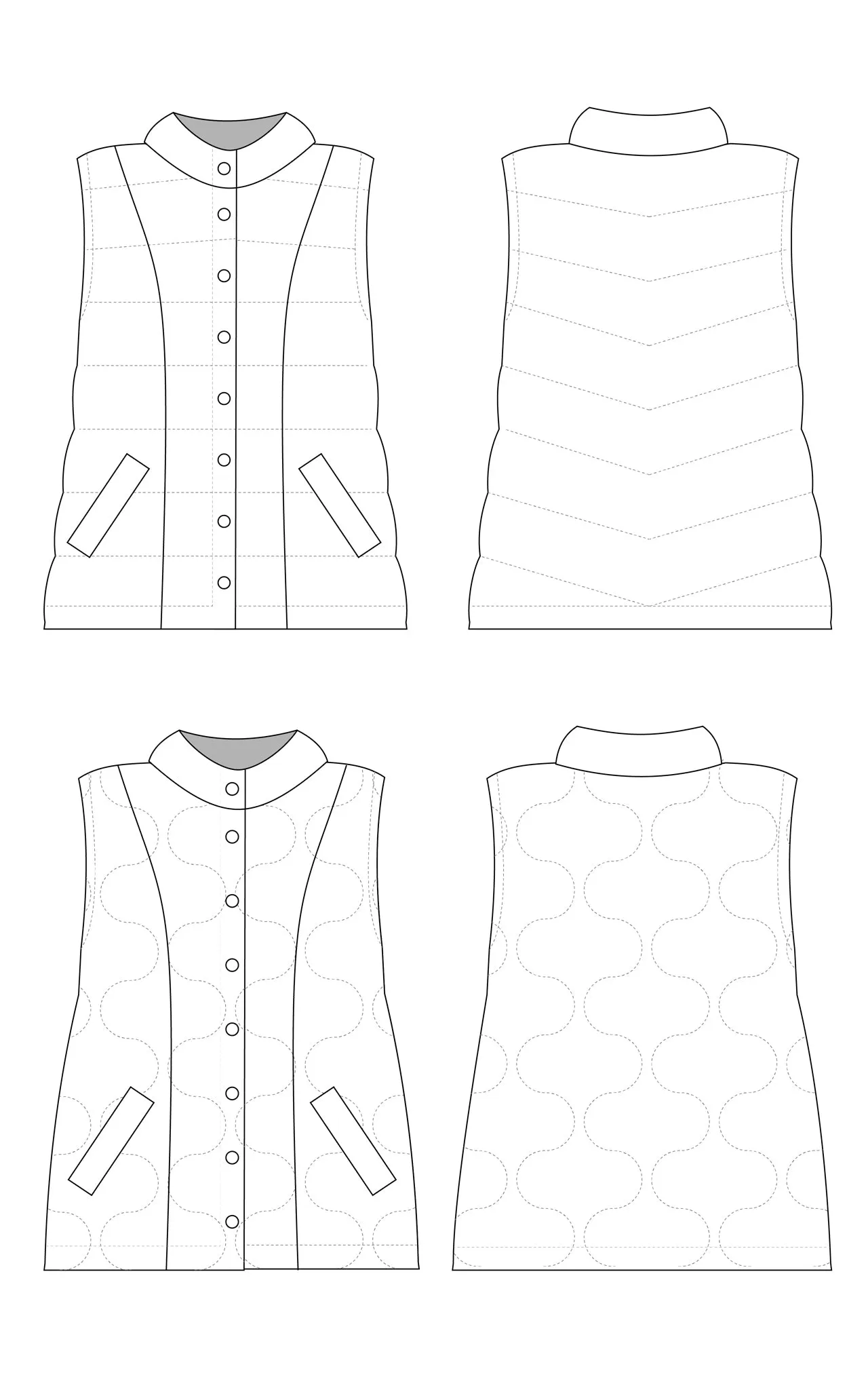 Murcot Puffer Vest PDF pattern