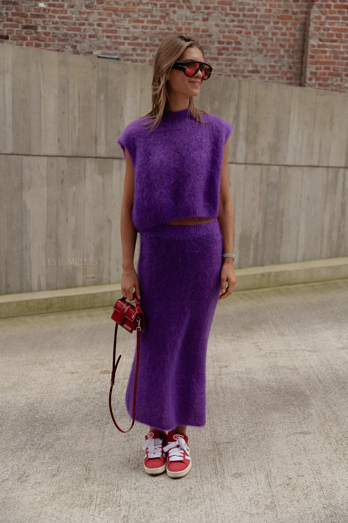 Romee knitted skirt purple