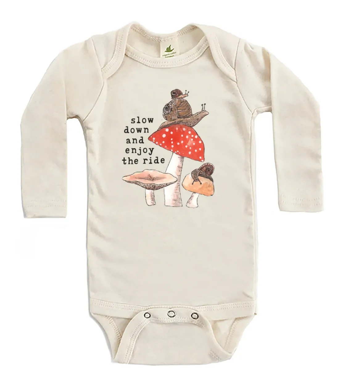 Slow Down and Enjoy the Ride Organic Onesie