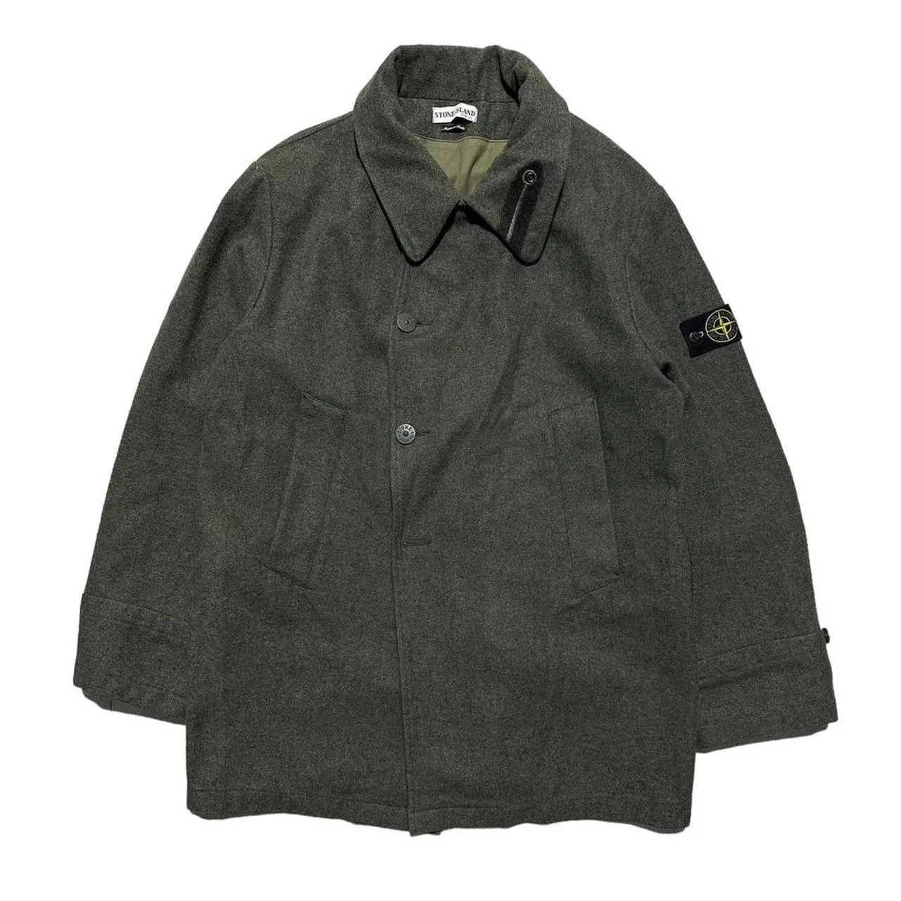 Stone Island Heavy Wool Trench Jacket