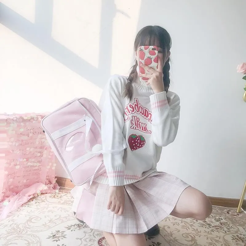 Strawberry Milk Knit Sweater