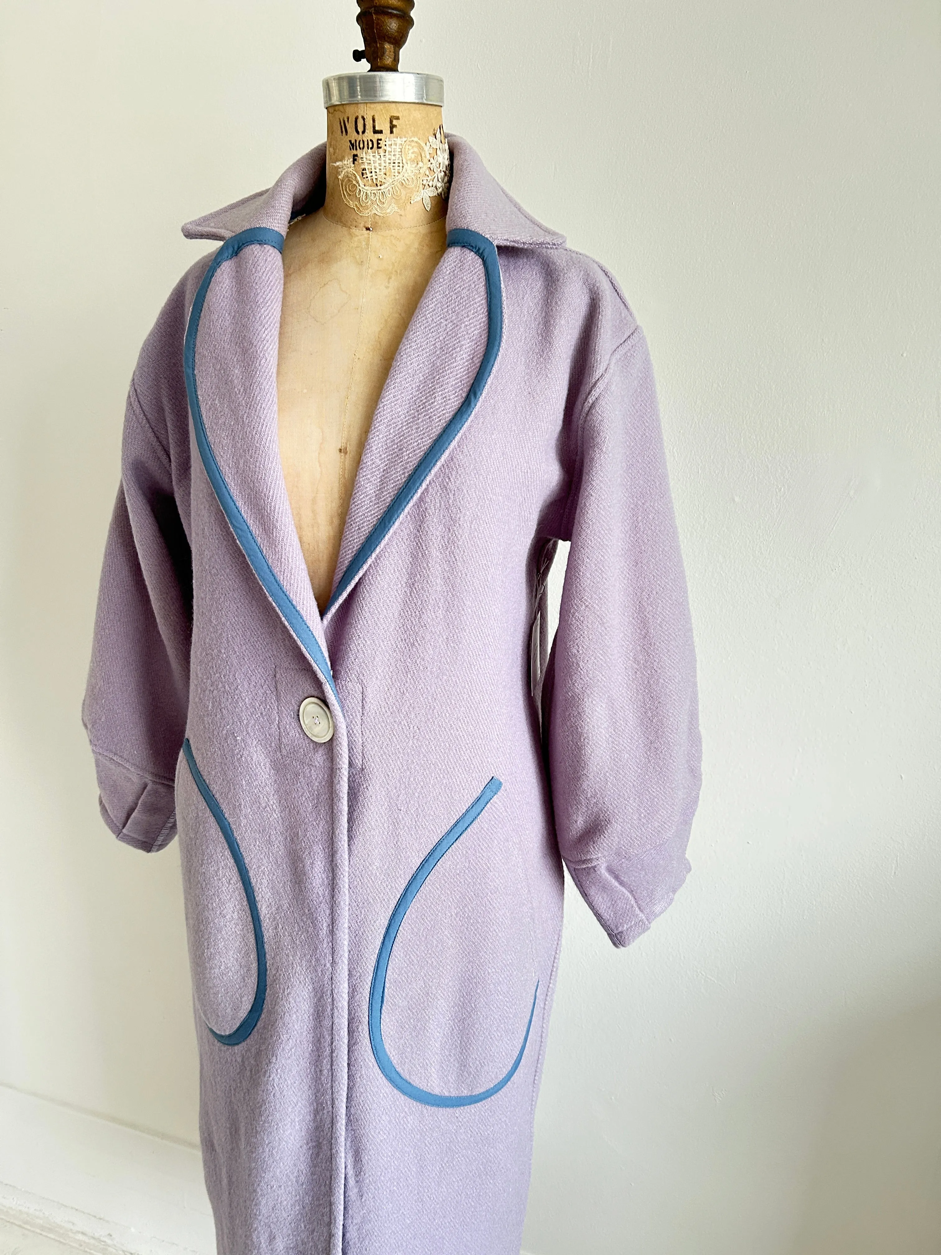 Trench with Vintage Wool Blankets Size S/M & XL/2X #TRENCH7