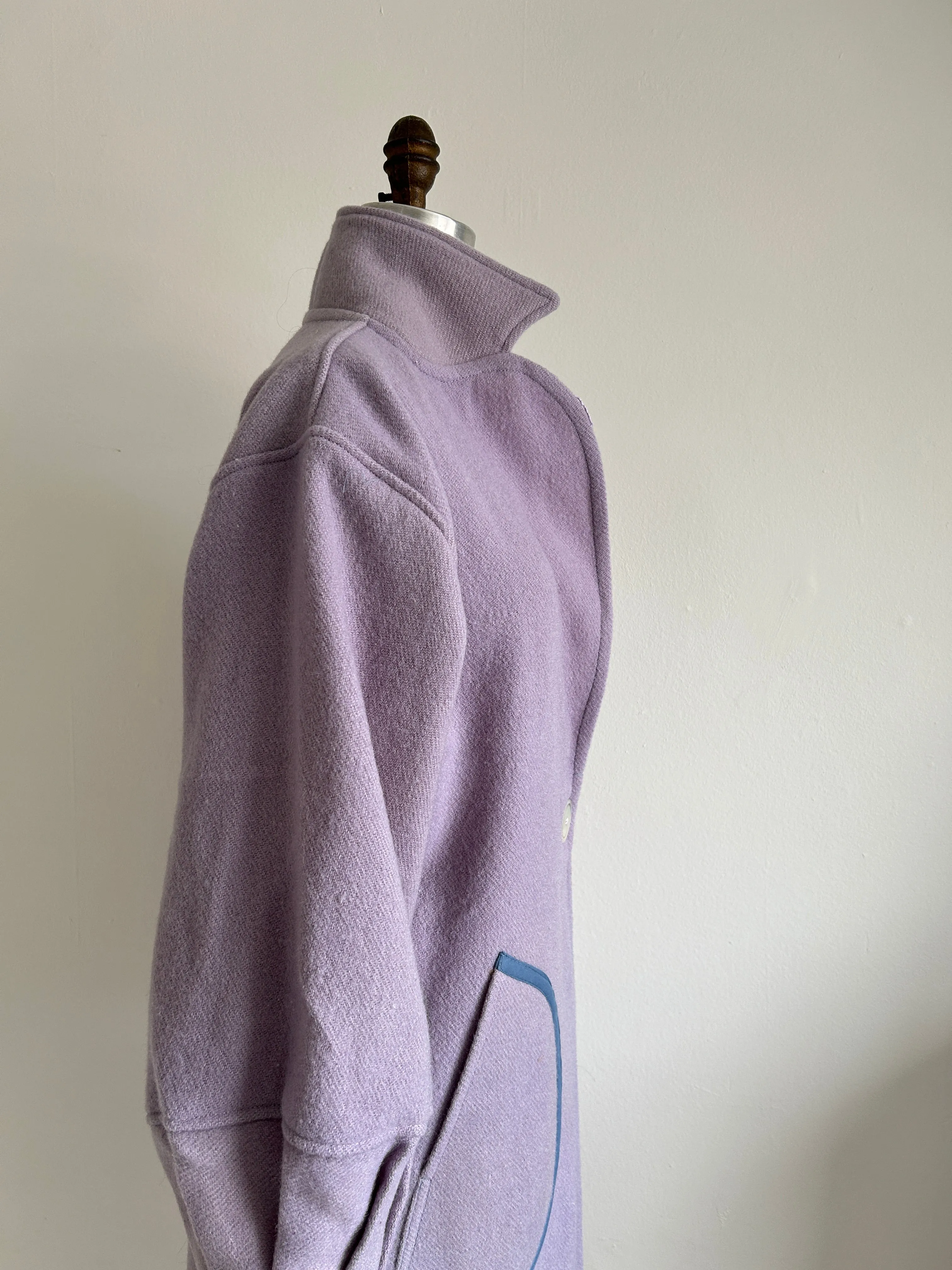 Trench with Vintage Wool Blankets Size S/M & XL/2X #TRENCH7