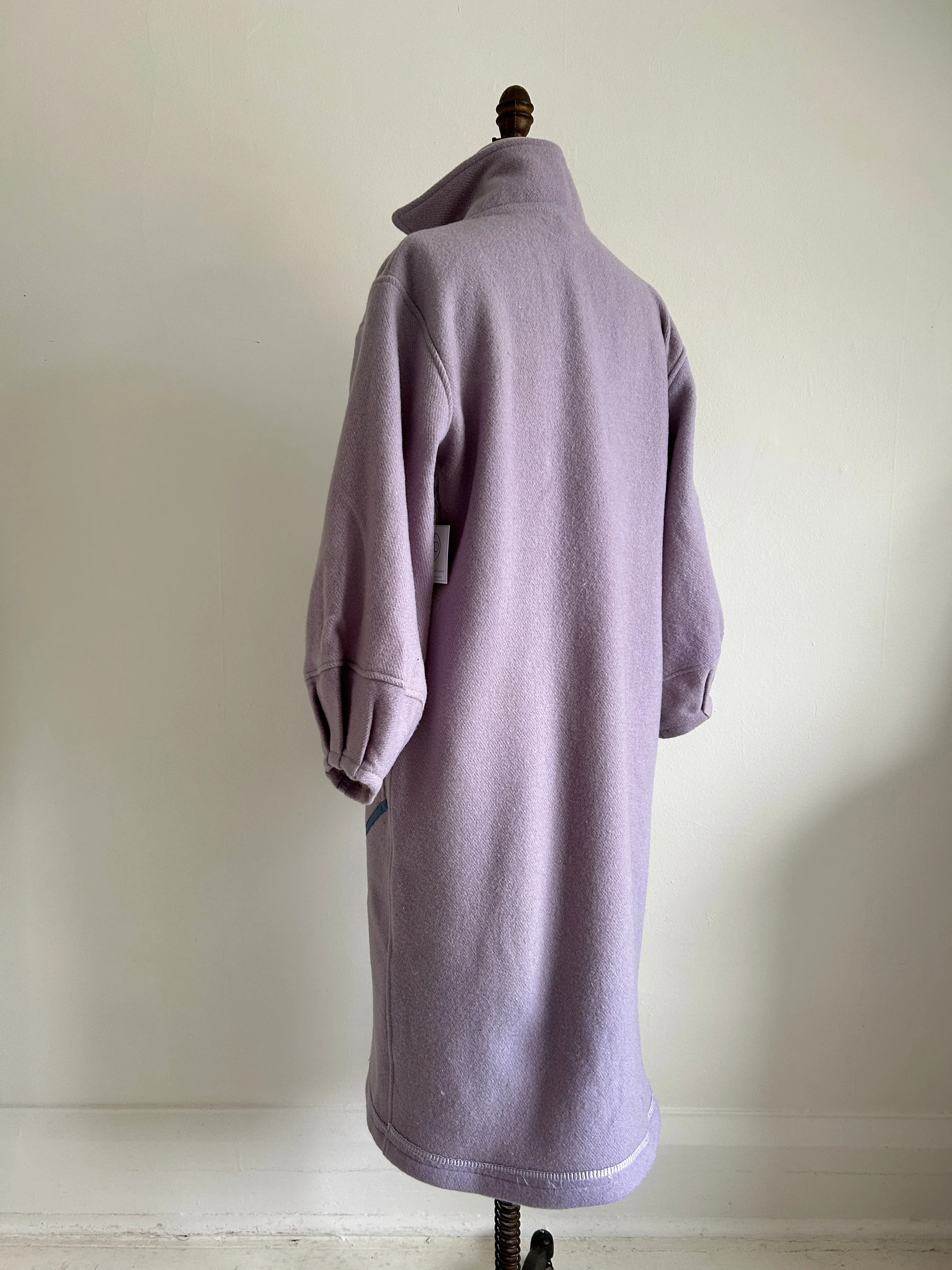 Trench with Vintage Wool Blankets Size S/M & XL/2X #TRENCH7