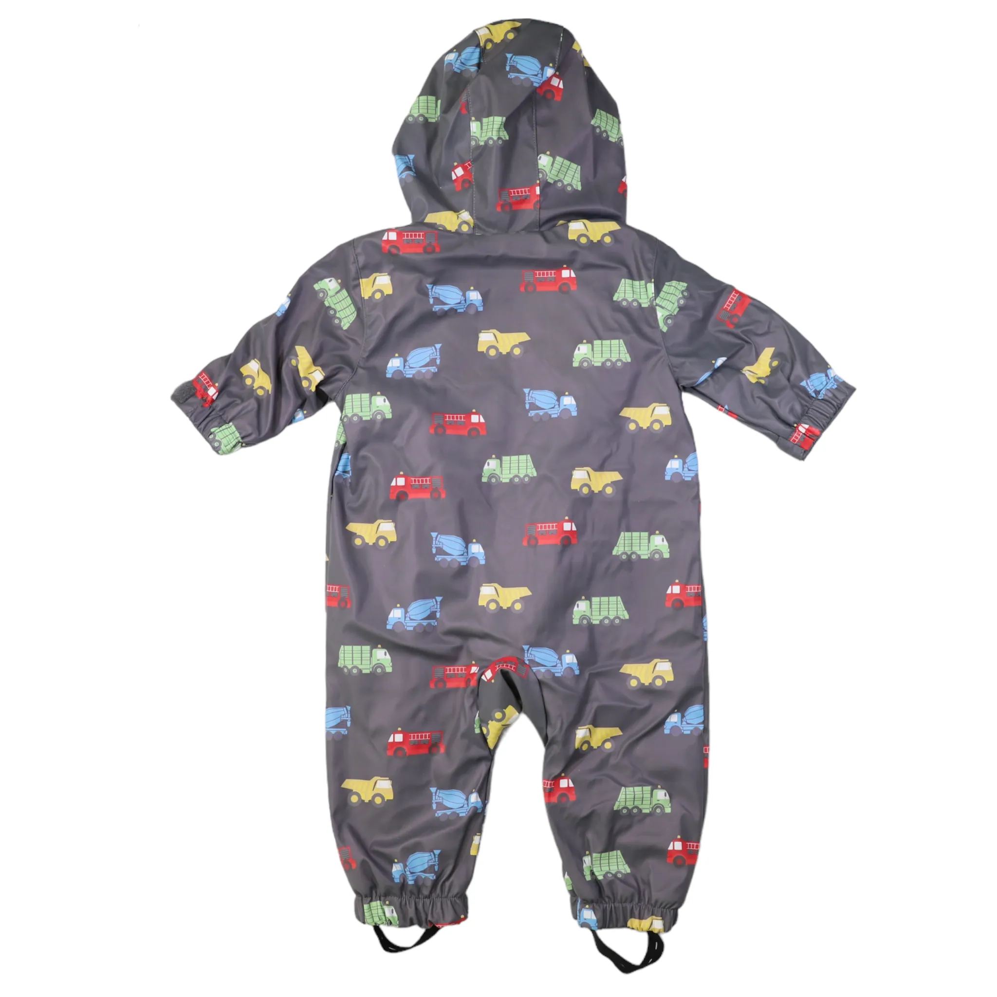 Truck polar fleece lined rain suit charcoal