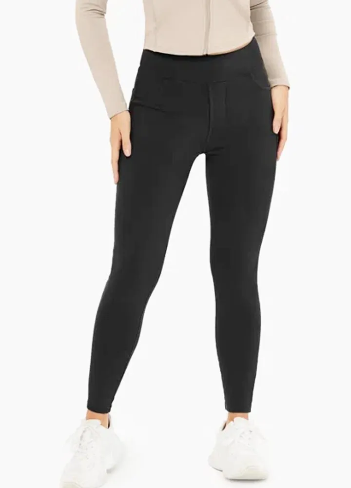 Ultra Soft Sculpting Denim Thermal Jeggings