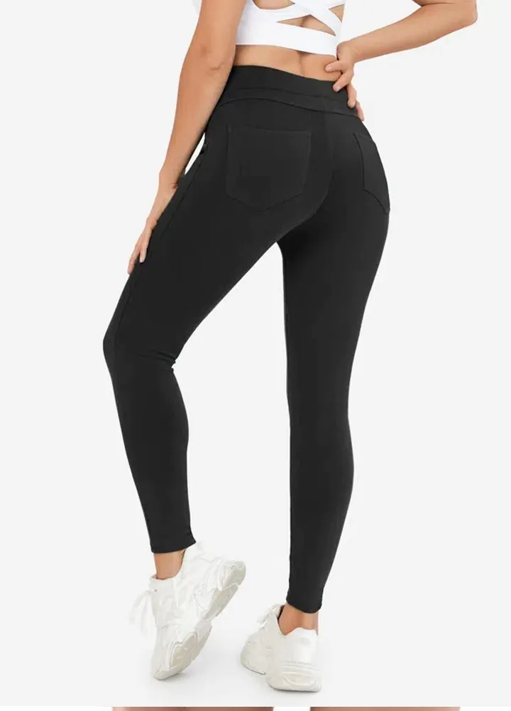 Ultra Soft Sculpting Denim Thermal Jeggings