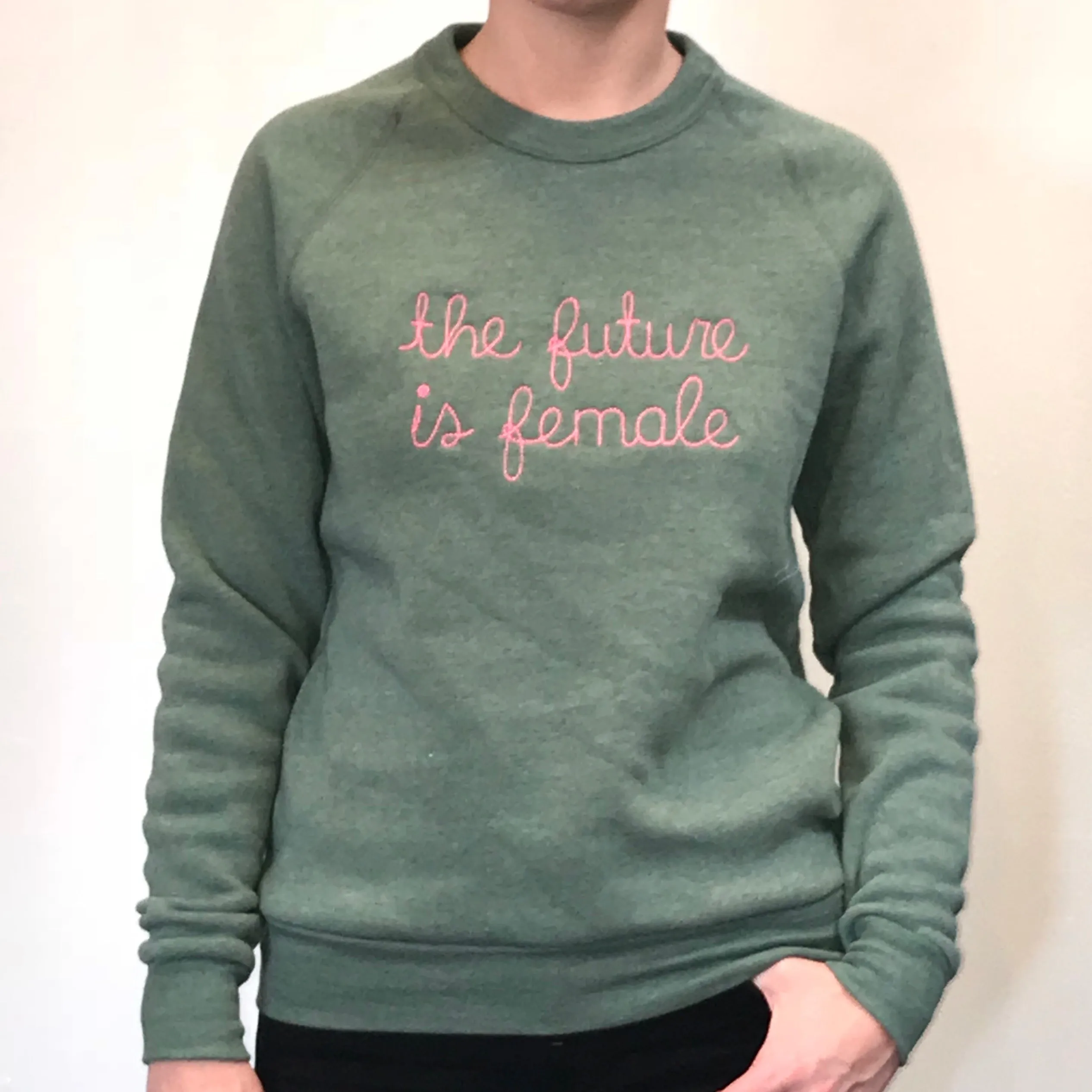 Unisex short sleeve pullover t-shirt  custom embroidered with roevember, the future is female, 1973, we say gay or anything you feel like saying across your chest!