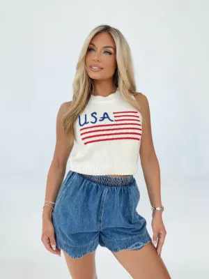 USA Knit Tank Top