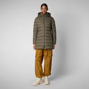 Women's  Animal free Puffer Jacket Joanne in mud grey