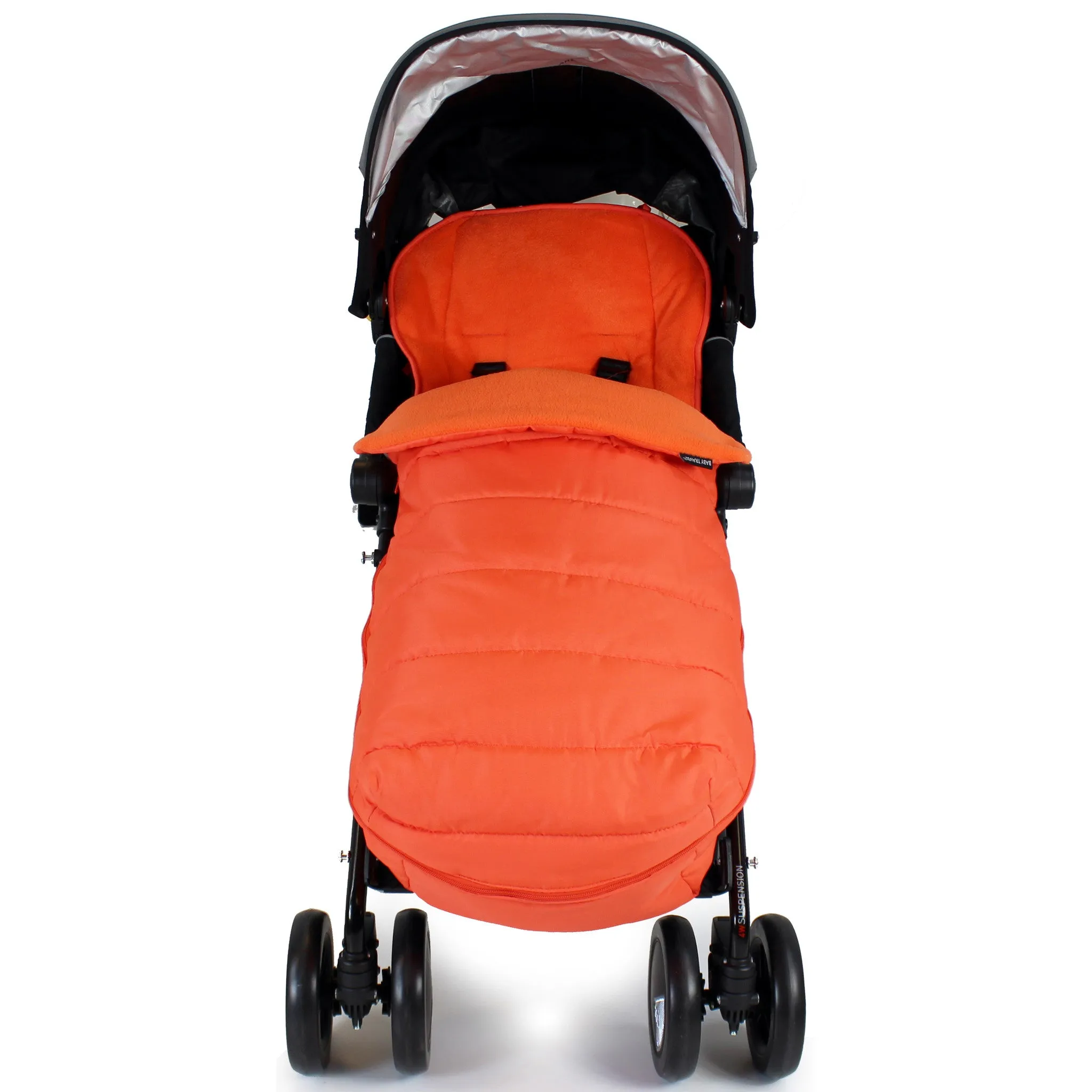 XXL Large Luxury Foot-muff And Liner For Mamas And Papas Armadillo - Orange (Orange)