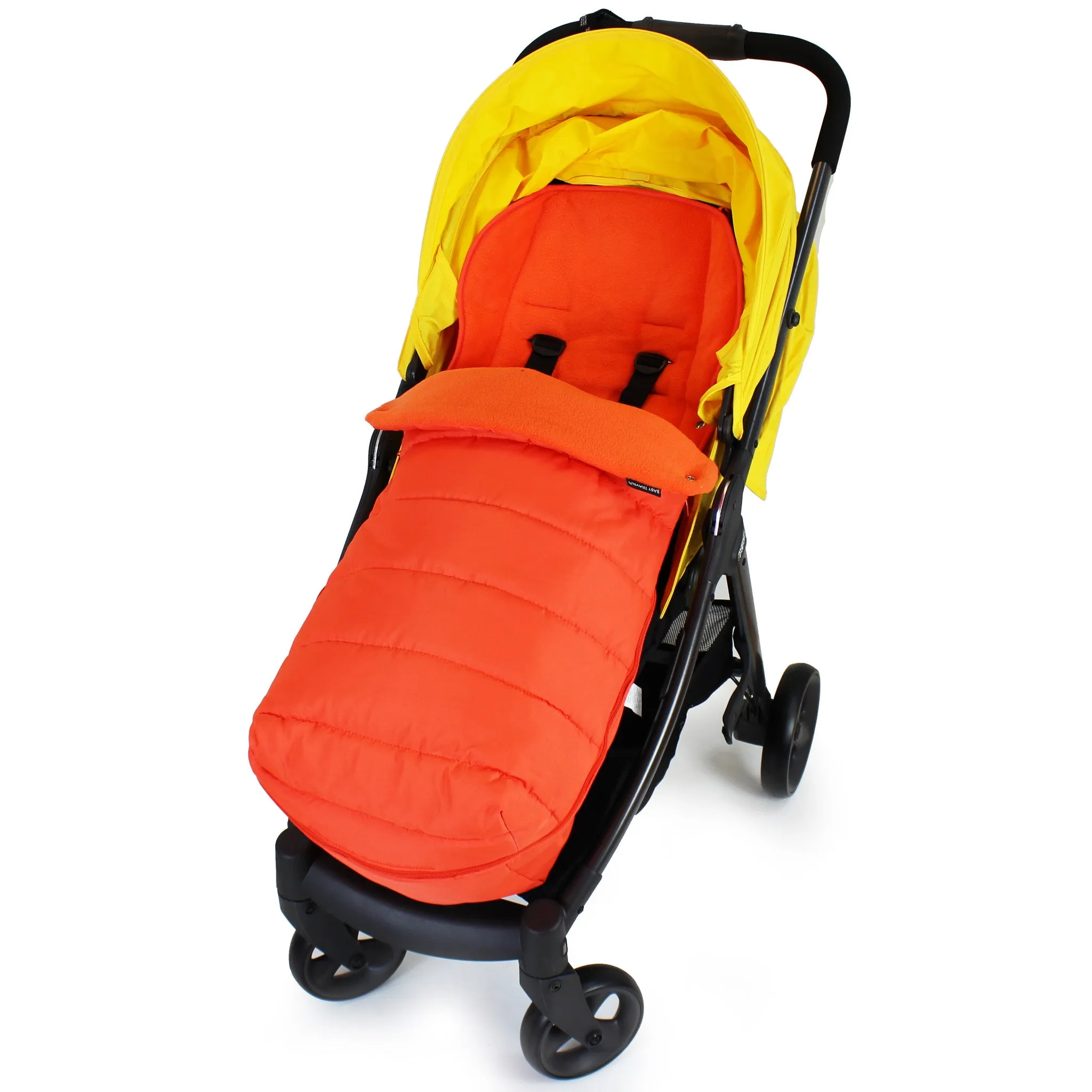 XXL Large Luxury Foot-muff And Liner For Mamas And Papas Armadillo - Orange (Orange)